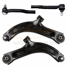 4pcs For 2007 2008-2011 Nissan Versa Front Lower Control Arms & Outer Tie Rods