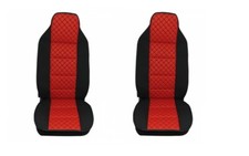 2x LKW Sitzauflage Sitzbezug Rot Neu passend für Mercedes Benz Axor Actros Atego