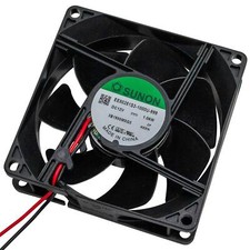 Ventilatore 12V DC 1,06W 80x80x25mm 56,1m³/h 2600U/Min 56,1m³/h Sunon EE80251S31