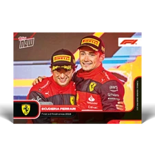 Charles Leclerc Carlos Sainz Ferrari 2022 Topps Now Formula 1 F1 Card #2