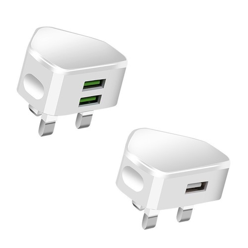 3 Pin Mains Wall USB Charging Plug Wall Charger Adapter for iPhone Samsung` - 第 17/20 張圖片