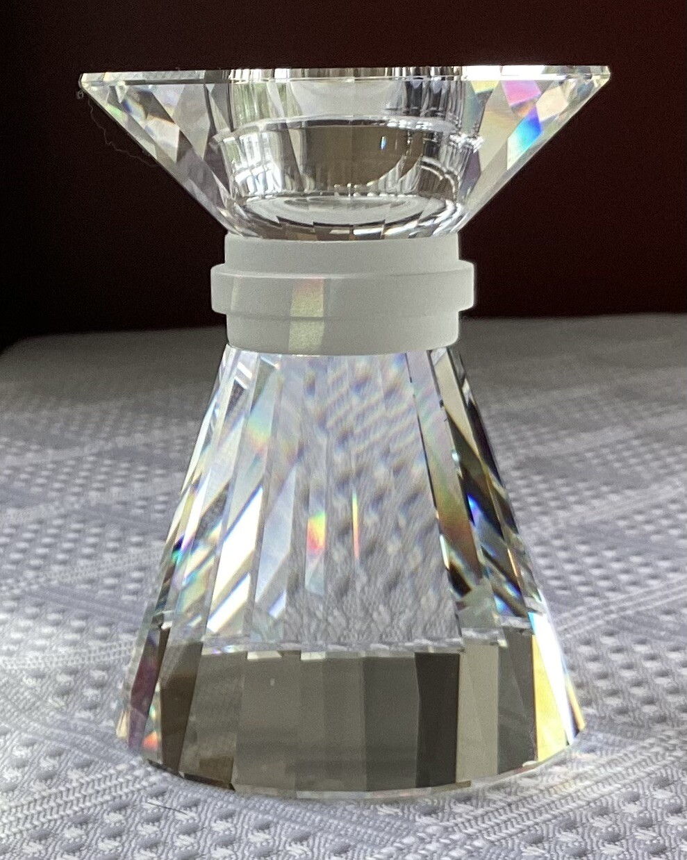 Vintage Swarovski Crystal Candlestick Holder, 3 3/8” Tall eBay