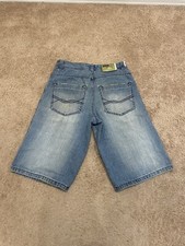 Y2K 2000s Southpole Baggy Denim Jorts Size 34 Skater Hip Hop