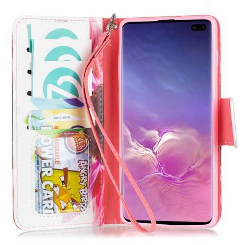 for 6.1" Samsung Galaxy S10 Graphic Stands Slot Strap Magnetic Wallet Case - Picture 31 of 32