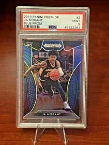 2019 Panini Prizm Draft Picks Blue Prizm Ja Morant #2 PSA 9 Rookie (RC)