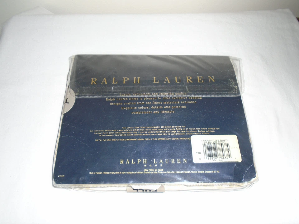 Ralph Lauren Home Fairchild Floral Sun Bonnet Sateen Full Flat Sheet NOS 280 TC - Image 2 of 4