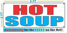 HOT SOUP Banner Sign NEW Larger Size Best Quality for The   Fair Food