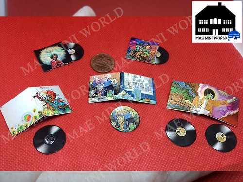JIMI HENDRIX Miniature vinyl record collection. Scale 1:12 - Picture 2 of 5