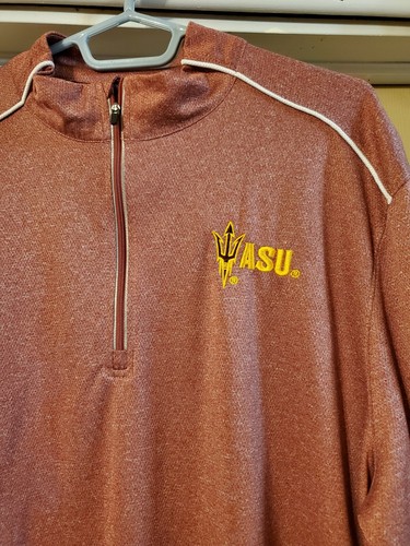 Arizona State Sun Devils - Crable - NCAA- 1/4 Zip Men's Longsleeve- Size XL - Picture 2 of 8