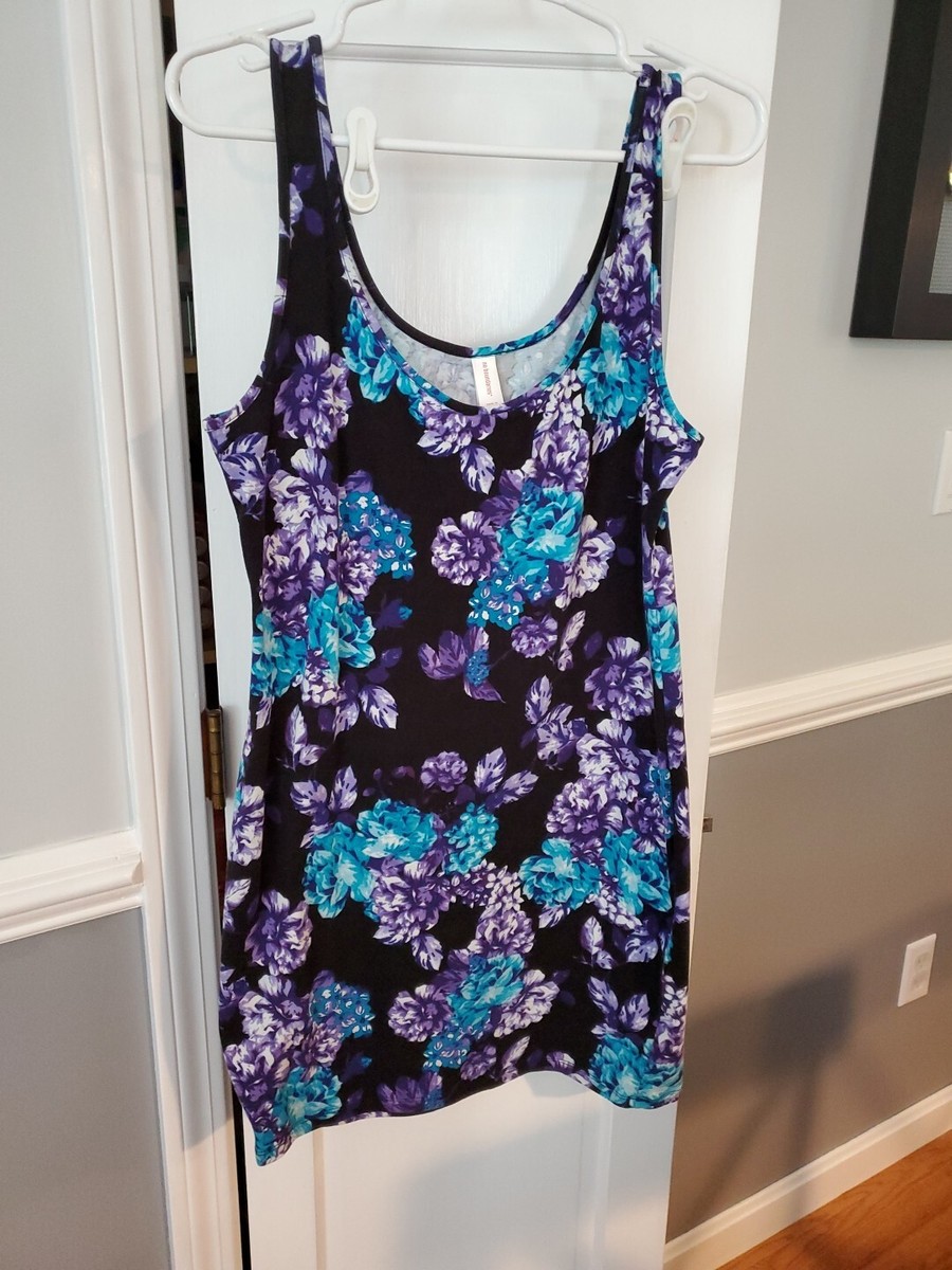 no boundaries black floral dress W Blue & Purple Flowers Sleeveless Junior Size L 11/13 asymmetrical maxi dresses Belmont 8 Drawer Black Color:Graphite Gray Pull on boots for