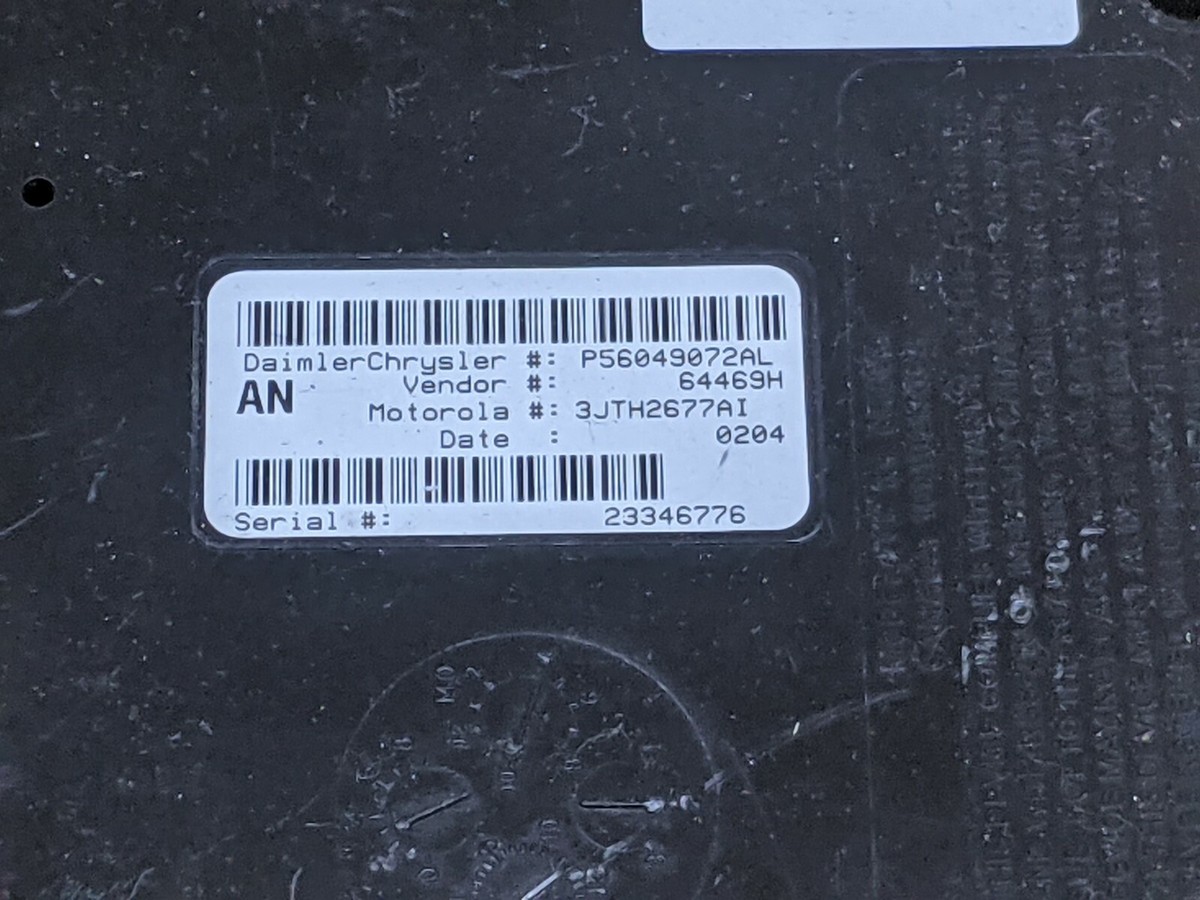 2001-03 DODGE DAKOTA CTM CENTRAL TIMING MODULE UNIT CTU OEM BCM