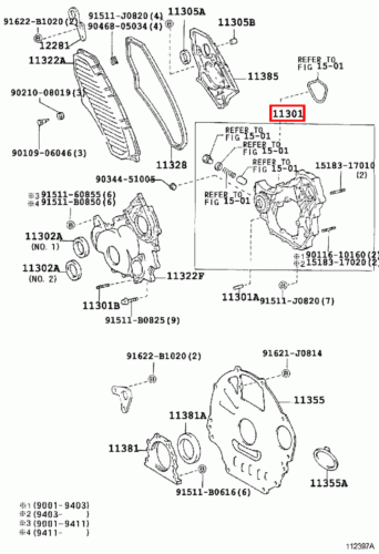 Genuine LandCruiser HDJ80 HDJ100 1HD T 1HD FT Timing Gear Cover Case Oil Pump - Picture 10 of 17