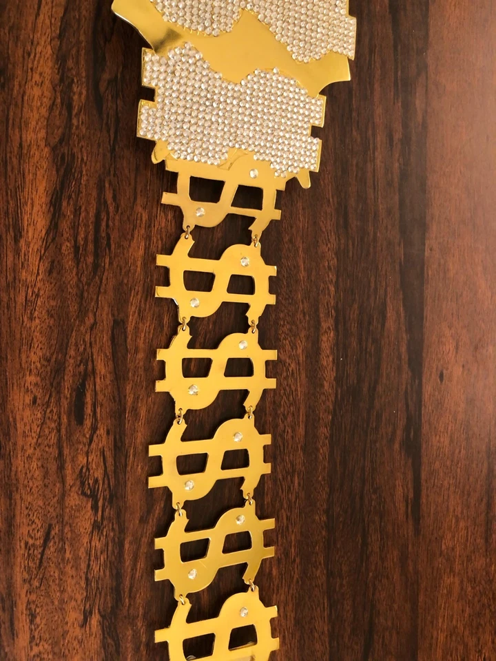 Million Dollar Man Championship Belt Wwe Replica Gold Wrestling 4MM Zinc - Image 3 of 4