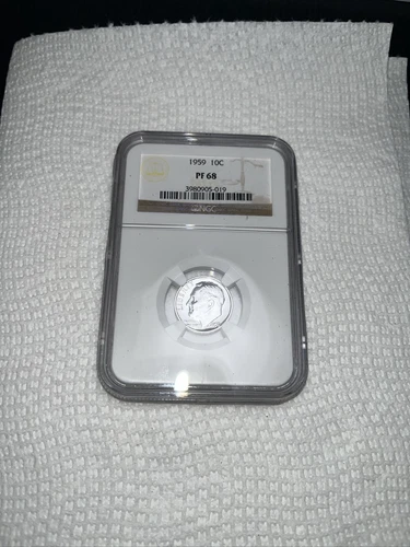 1959 Roosevelt Dime PF68 NGC Certified