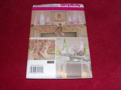   SIMPLICITY #1555 - BEAUTIFUL CHRISTMAS DECORATIONS-ACCESSORIES PATTERN OZ  FF