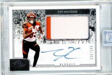 2020 Panini One Football Rookie Patch Autograph #10 Tee Higgins #006/149