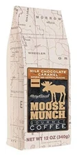 Moose Munch Milk Chocolate Caramel Flavored Ground Coffee - 12 Ounce