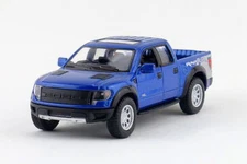 5" Kinsmart 2013 Ford F-150 SVT Raptor SuperCrew 1:46 Diecast Model Truck- Blue