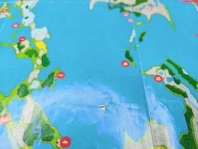 Final Fantasy 1990 Nintendo NES World Map / Enemy Chart NES-FF-USA(B)