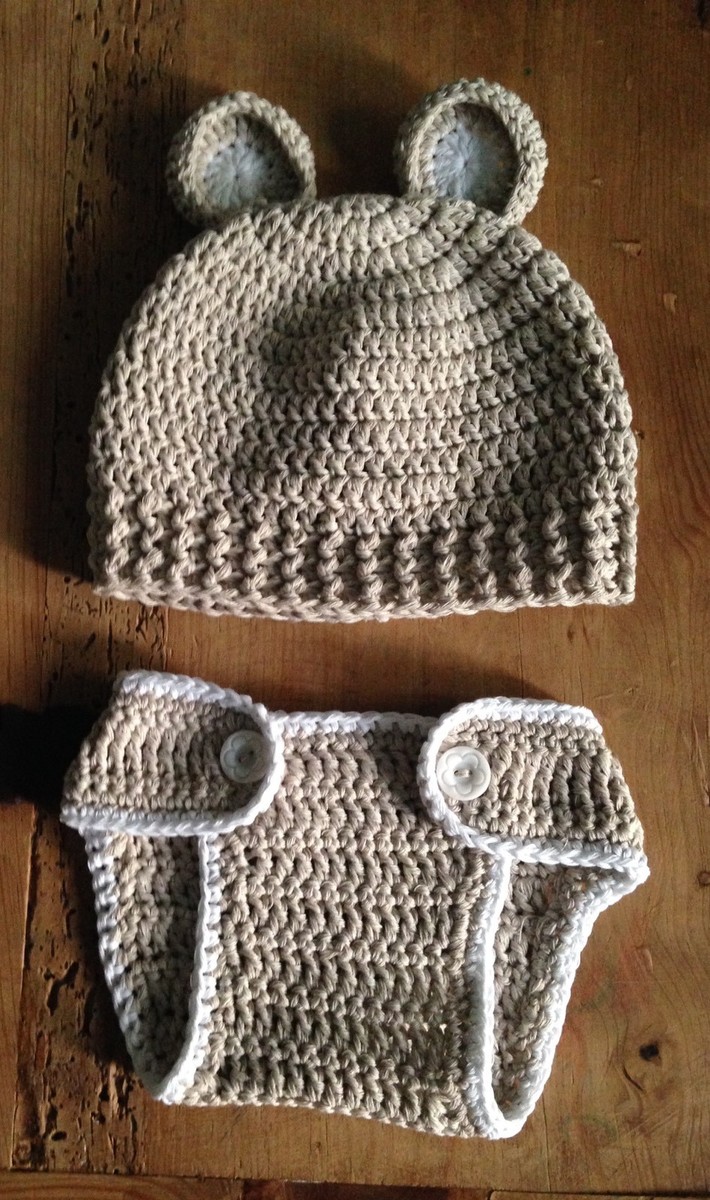 Gorro CubrepaÃ±al Bebe Crochet Recién Nacido Abrigo A Crochet Para