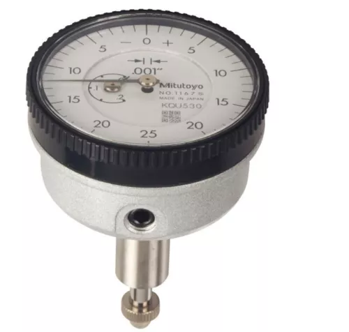 Mitutoyo 1167A Series 1 Back Plunger Dial Indicator  0-.2" Range .001"