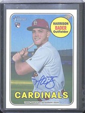 2018 Topps Heritage Real One Rookie Autograph #ROA-HB Harrison Bader