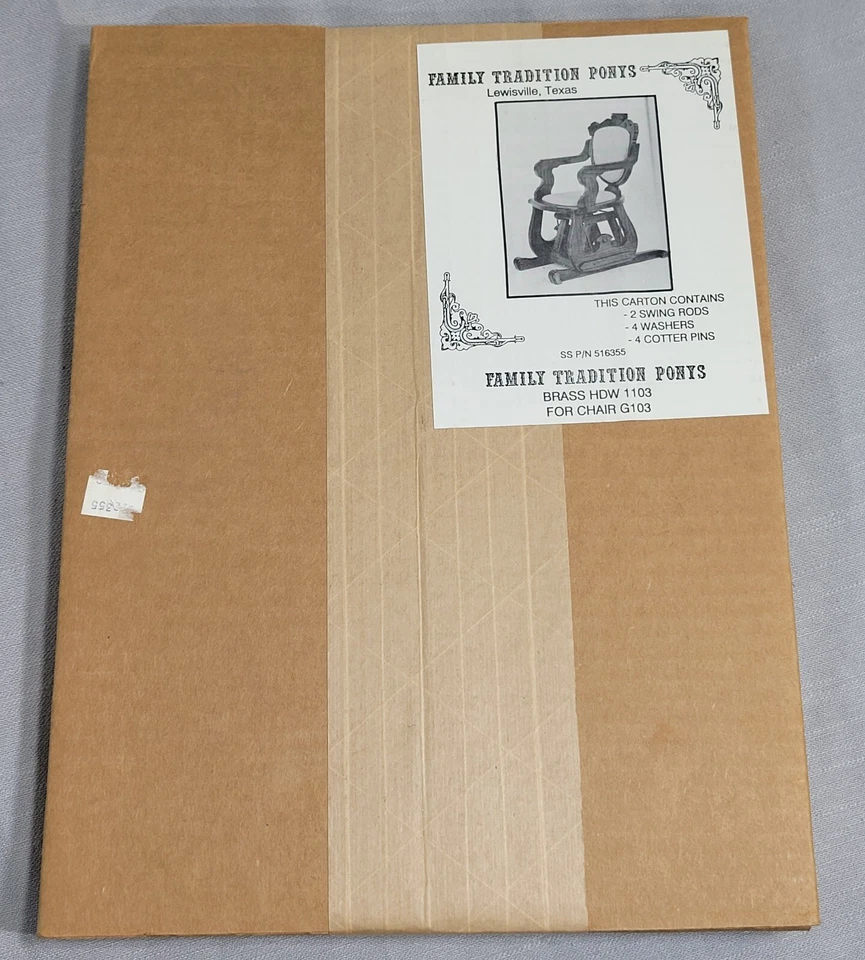 Silla planeadora infantil Family Tradition Ponys G103 varillas oscilantes de latón pasadores arandelas Foto 2 de 2