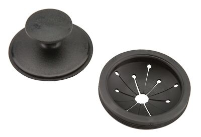 1025 EZ Mount Garbage Disposal Stopper And Splash Guard, Black