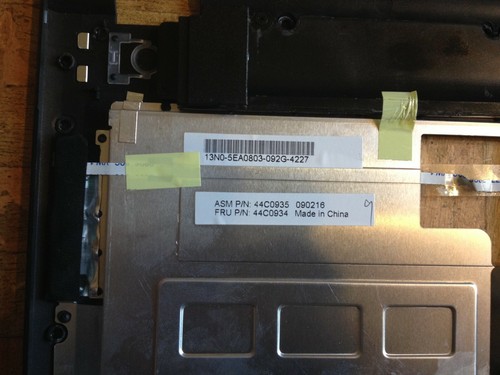 Lenovo Thinkpad SL400 2743 Power Button Bezel W/Speakers,Media Board & Cables - Picture 6 of 6