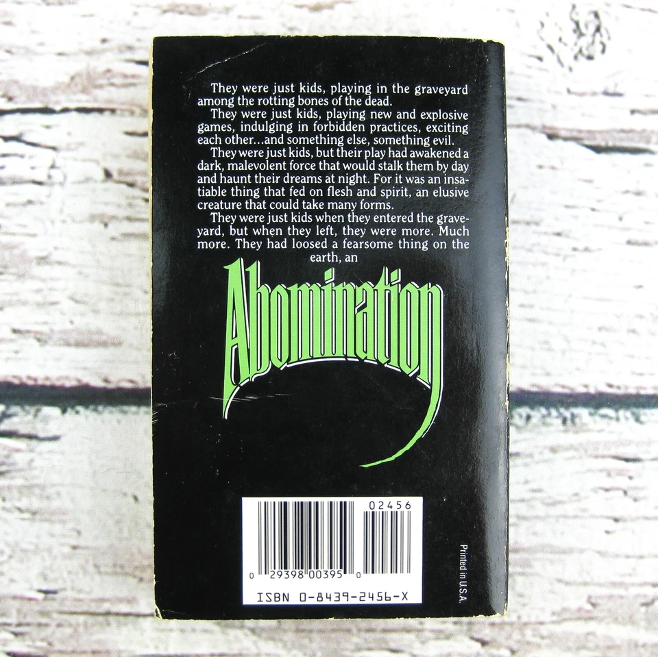 Abomination by Michael C. Norton 1987 Leisure Books Paperback Horror 80s - Image 2 of 4