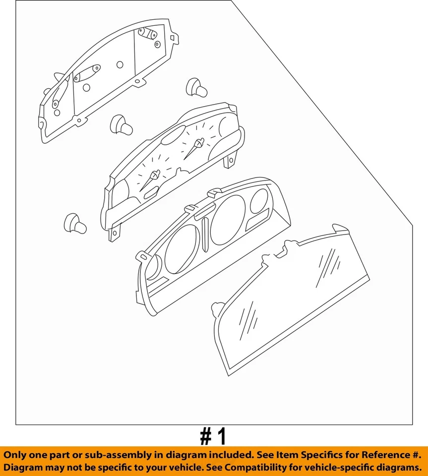 Medidor de velocímetro usado se adapta a: Nissan Frontier Cluster 2003 MPH 6 cilindros sin vehículo Foto 4 de 4