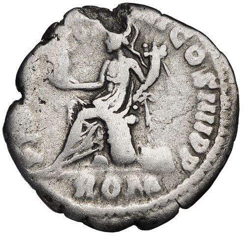 Ancient Roman Empire Coin Silver Denarius COMMODUS 177 - 192 AD Authentic #32383 - Picture 3 of 3