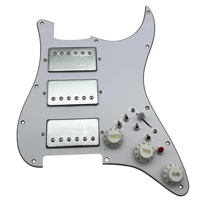 HHH prewired Loaded Pickguard with Humbucker Pickups for Fender Strat Guitar