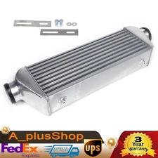 3 Inch Inlet Outlet Aluminum Polished Turbo Intercooler Front Mounted Universal
