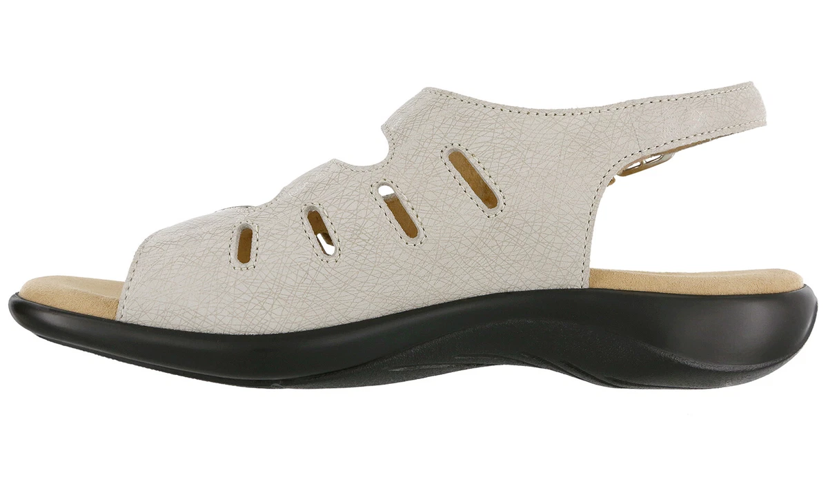 SAS Mystic Sandal Web Linen 8.5 WW Double Wide Women s Shoes New