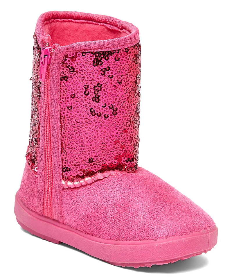 Nuevos zapatos botín brillantes lindos con lentejuelas brillantes para bebés y niñas ||  Foto 3 de 3