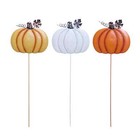 Metal Traditional Pumpkin Stakes, 24 in. Choose 1 from 3 Colors