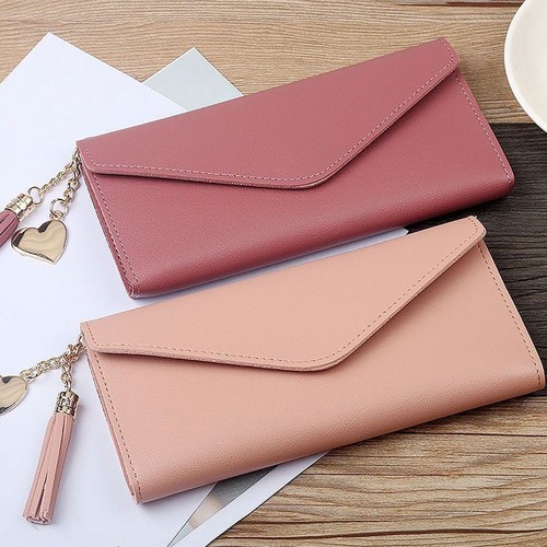 NFI Essentials Mini Wallet For Women - PU Leather Compact Clutch With Zipper, Card Slots & Coin Pocket, Pink - View #12