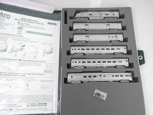 Juego de 6 unidades motor LOCO 106090 N CB&Q EMD E5A Silver Streak Zephyr | Zustand: Used