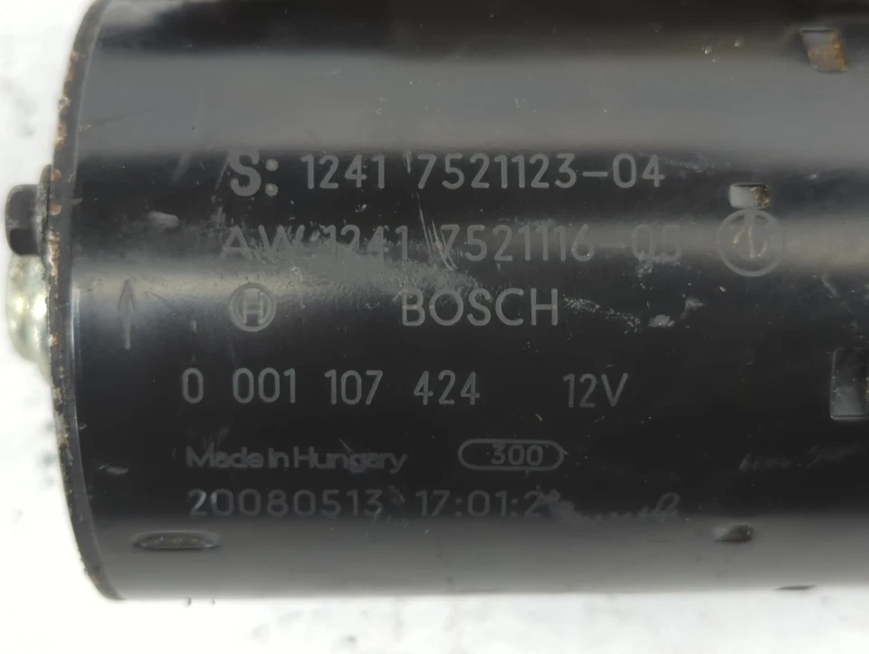 2008-2011 Bmw 135i Car Starter Motor Solenoid Oem M6TE6 - Image 2 of 4