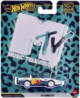 Mtv Music Auto Diecast Modell Corvette 1984 7Cm MaßStab 1:64 Hot Wheels JHW93