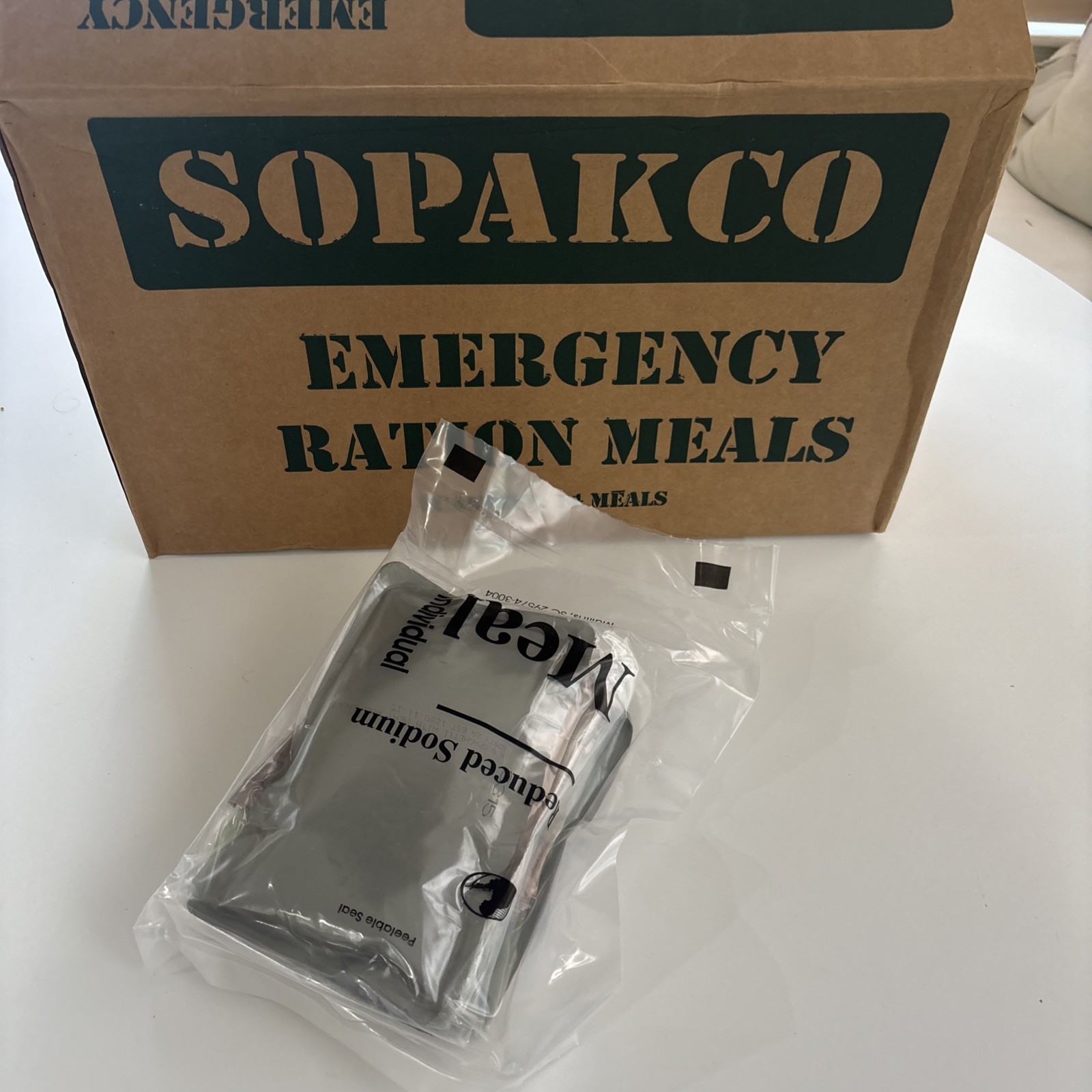 Sopakco MRE Spaghetti w/Meat Sauce individual meal / camping zombie apocalypse