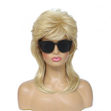 Mullet Wigs for Women,Joe Dirt,Emo Wig,80S 90S Costumes Fancy Party Accessory Co