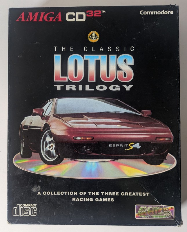 The classic Lotus trilogy Commodore Amiga CD32 big box 1994 Gremlin En De Fr It