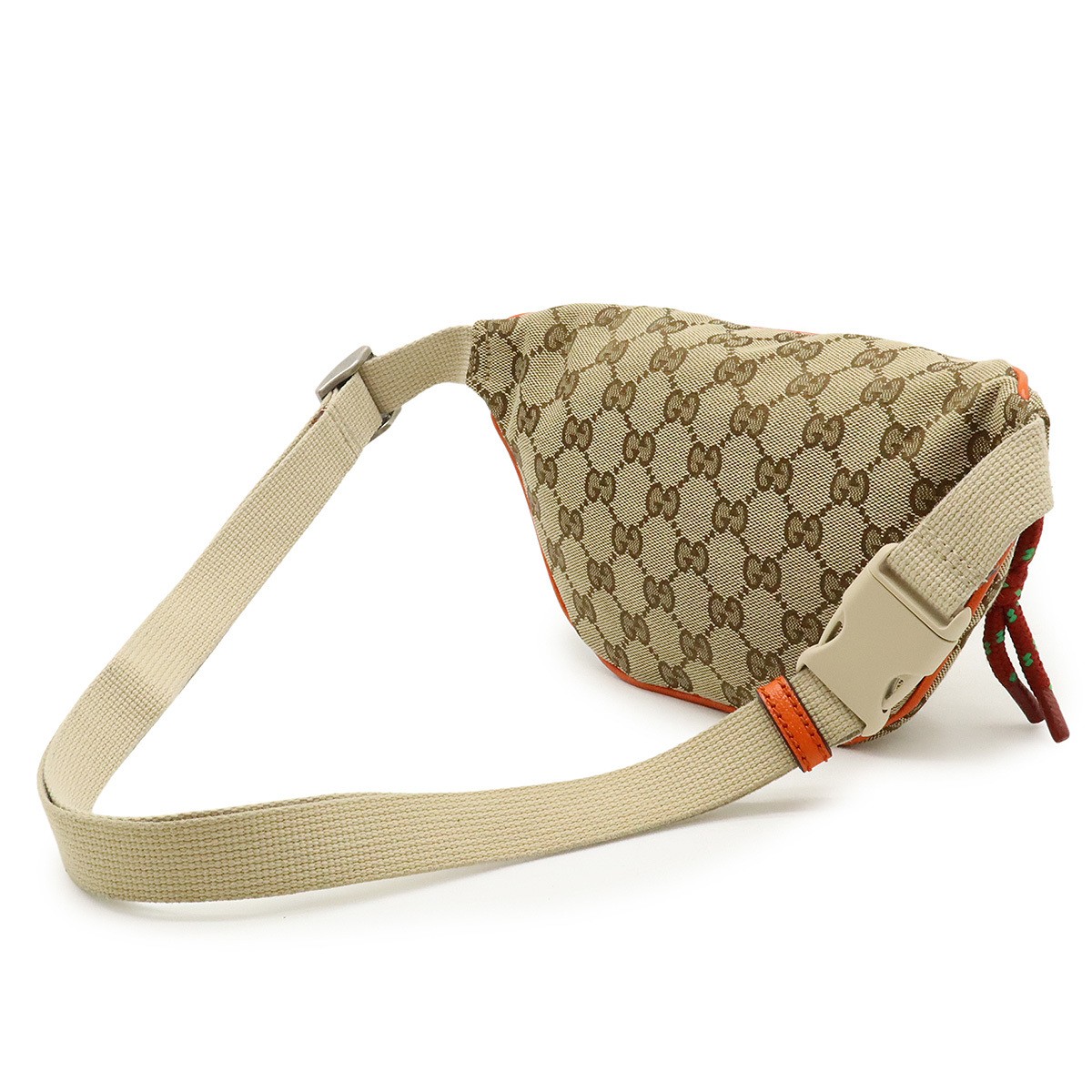 GUCCI GG Canvas Waist Bag Body Bag THE NORTH FACE Collaboration Beige Orange 650 thumbnail 2