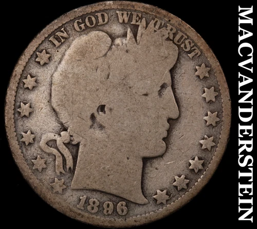 1896-O Barber Half Dollar-Semi Key Better Date No Reserve #i1193