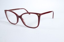 Gucci GG0026O Damen Burgund 012 Vollrand Kunststoff Brille Brillengestell