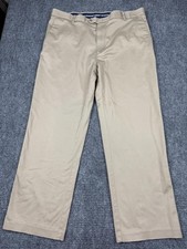 Travel Smart Roundtree & Yorke Tan Chino Pants Men’s 40x30 Comfort Waist
