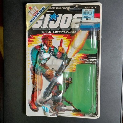 Vintage G.I. Joe 1989 Downtown Uncut File Card Cardback Bubble Blister Package