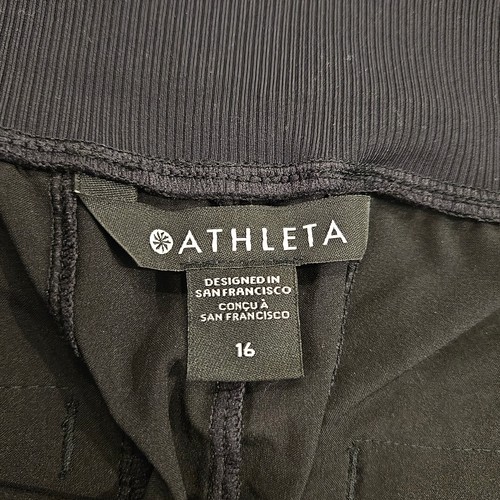 Pantalones Cortos Athleta Brooklyn tiro medio para Mujer Talla 16 Negros Informales Viaje Atletismo - Imagen 9 de 11